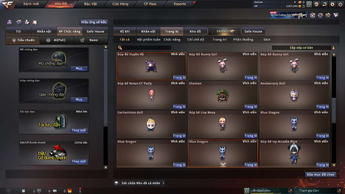 shop acc cf uy tin gia re